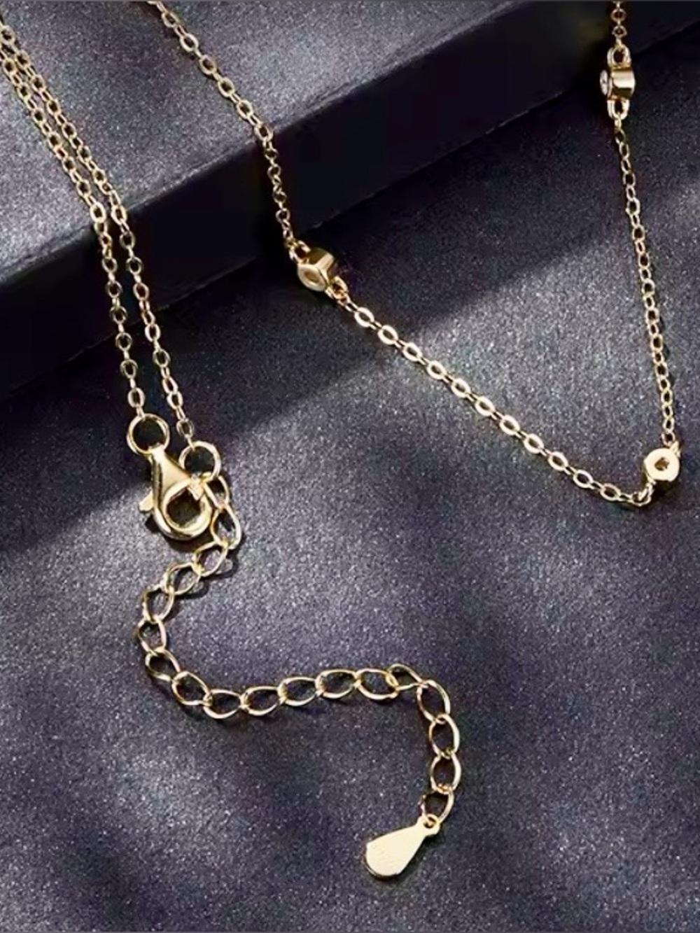 Deal‼️1/4ct Diamond Necklace Minimalist Yellow Gold over 925 Silver. Pendant - Picture 12 of 12